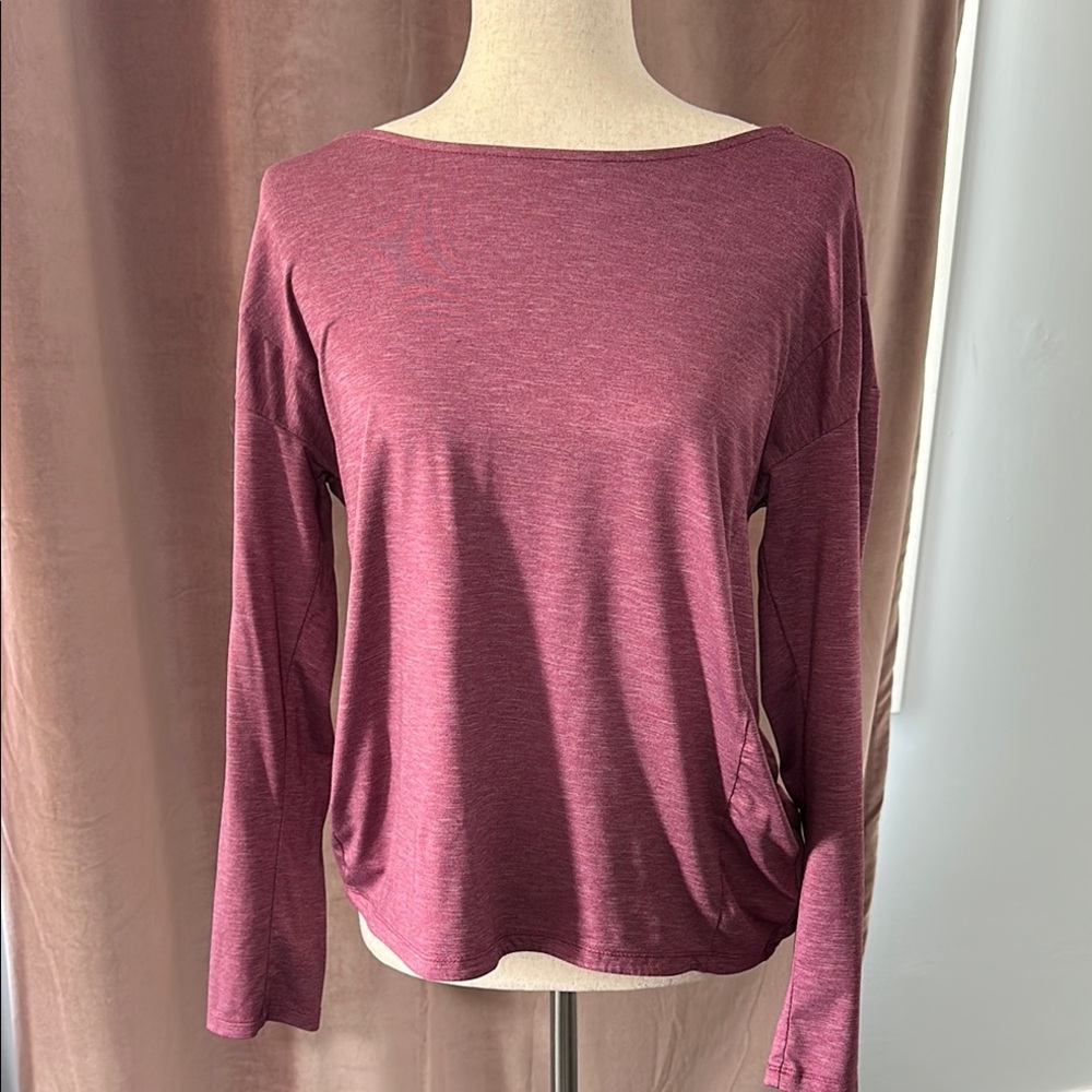 Columbia Pink Relaxed Blouse with Long Sleeves